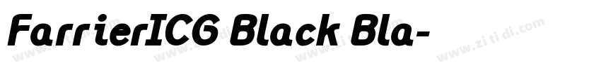 FarrierICG Black Bla字体转换